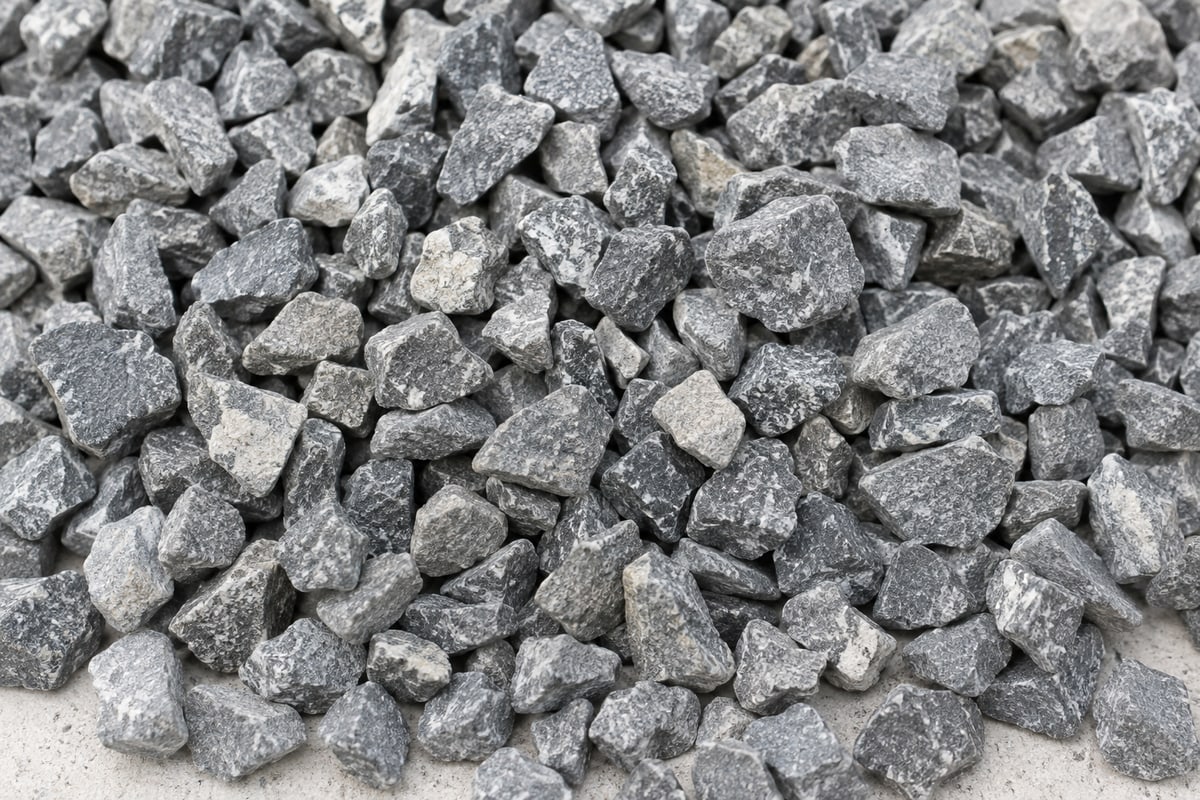 Representative illustration of clean, smaller-sized half-inch crushed stone