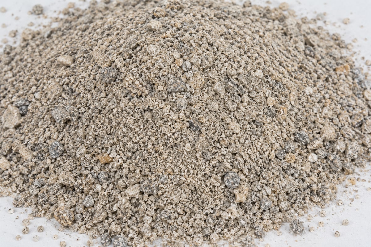Representative illustration of fine screened quarry material